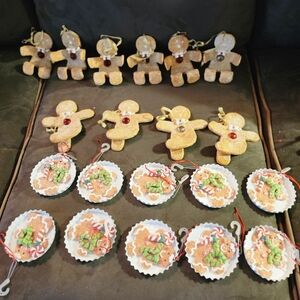 Gingerbread Man Christmas Ornaments Set